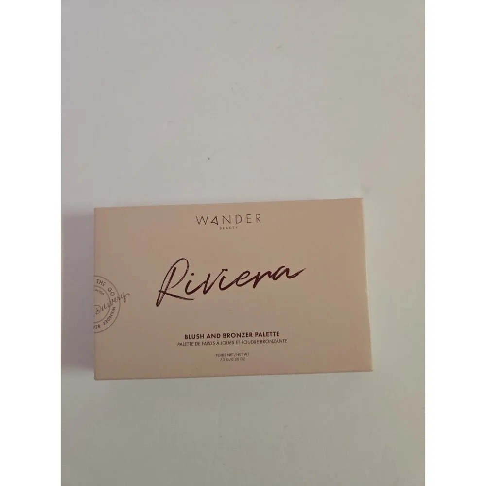 WANDER BEAUTY RIVIERA Full Size Blush And Bronzer Palette Brand New Sealed